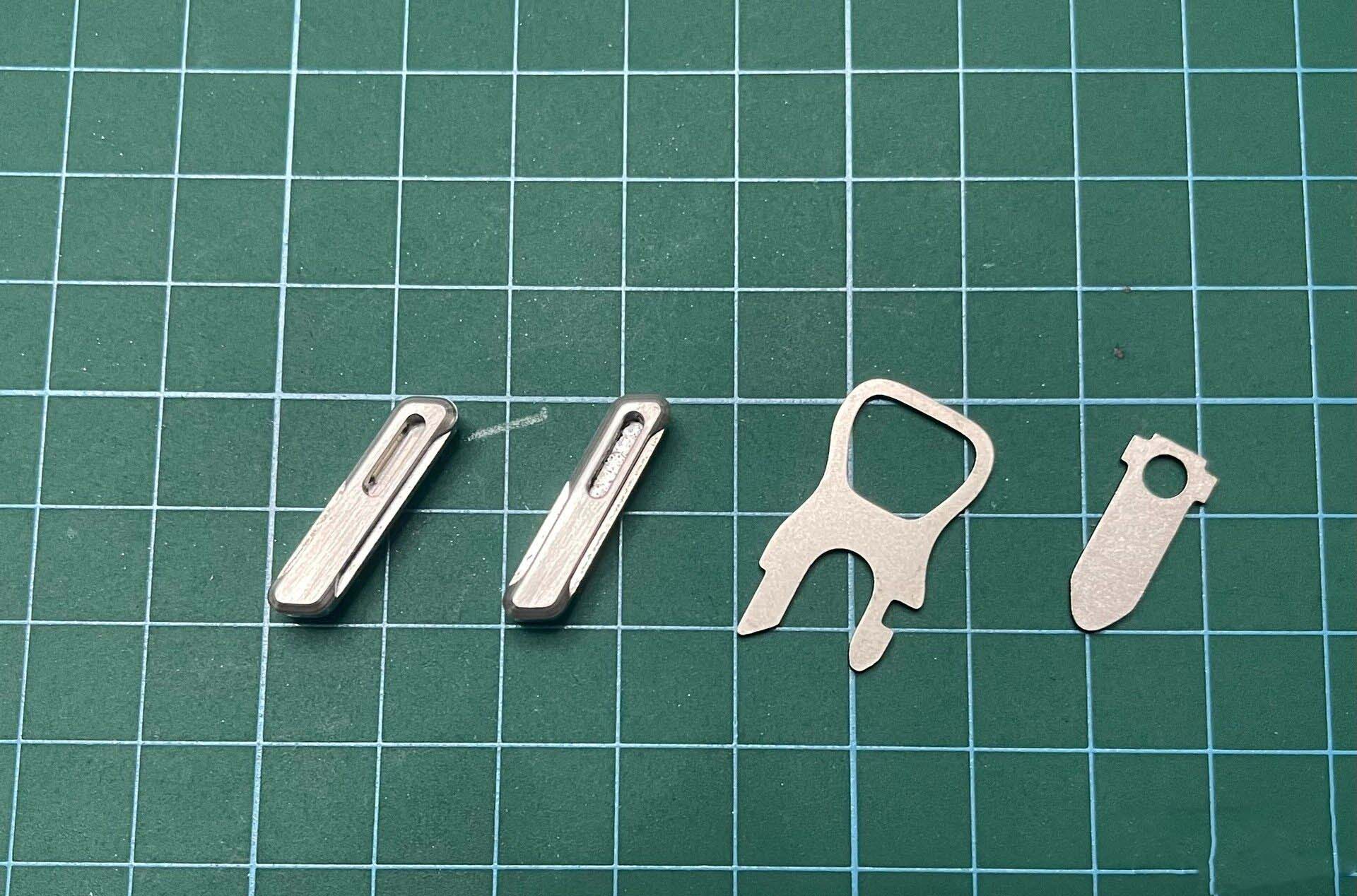 Leatherwork Knife - 2 PCS Stainless Steel Thumb Grip