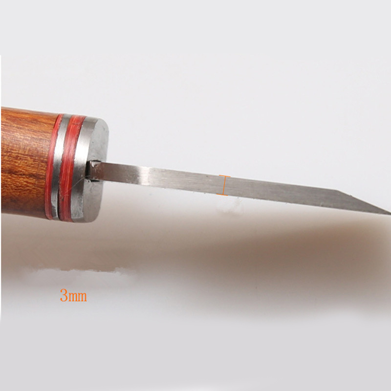 3mm thick and 35mm wide blade  - Leatherwork Knife 评论和价格