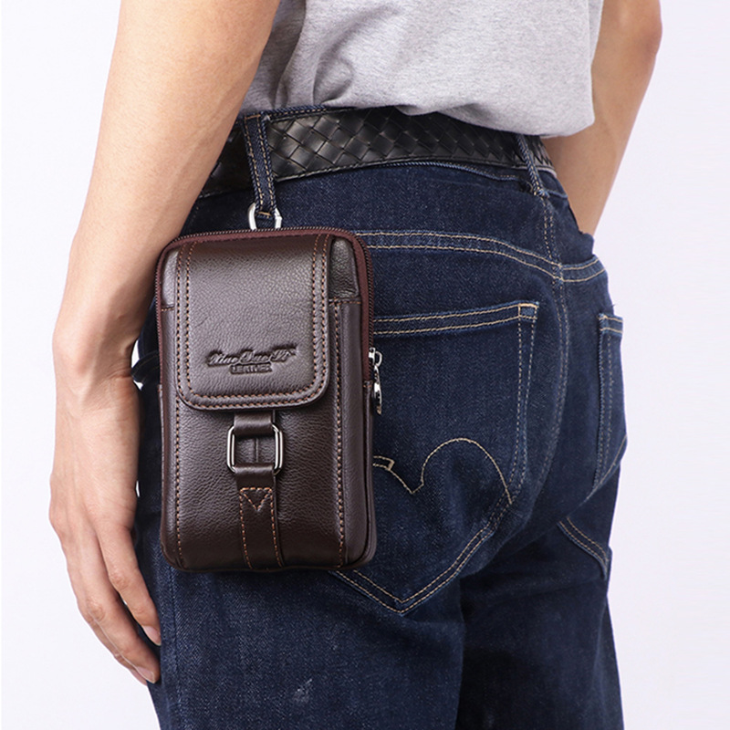 Men Cell/Mobile Phone Case Wai - Leatherwork Fasteners 评论和价格