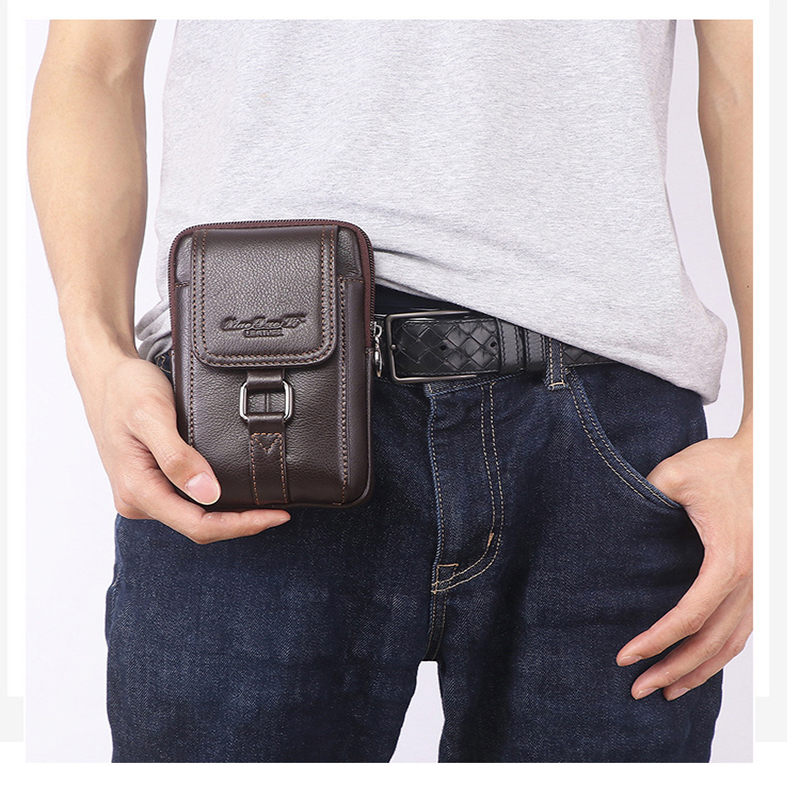 Men Cell/Mobile Phone Case Wai - Leatherwork Fasteners 评论和价格