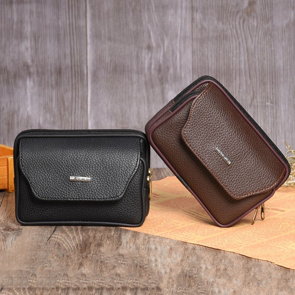 Casual PU Leather Men Waist Ba - Leatherwork Fasteners 评论和价格