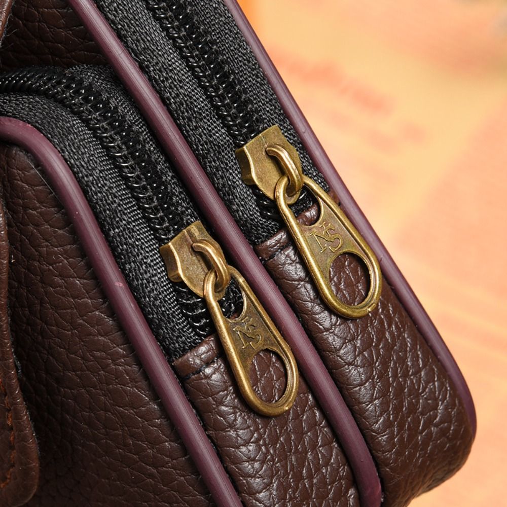 Casual PU Leather Men Waist Ba - Leatherwork Fasteners 评论和价格