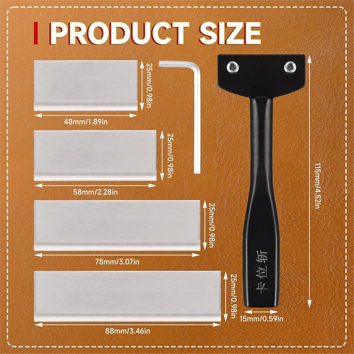 DT38 Professional Carbon Steel - Leatherwork Knife 评论和价格