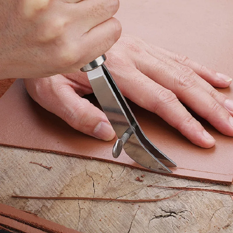 DIY Adjustable Leather Edge Cr - Groover Stitching Tool 评论和价格