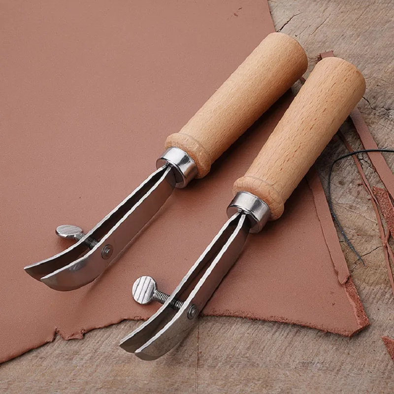DIY Adjustable Leather Edge Cr - Groover Stitching Tool 评论和价格