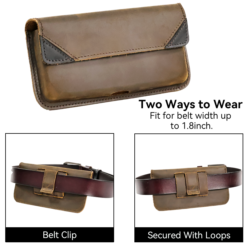 Genuine Leather Waist Bag for  - Leatherwork Fasteners 评论和价格