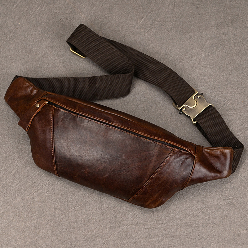Men's Leather Chest Bags Cross - Leatherwork Fasteners 评论和价格