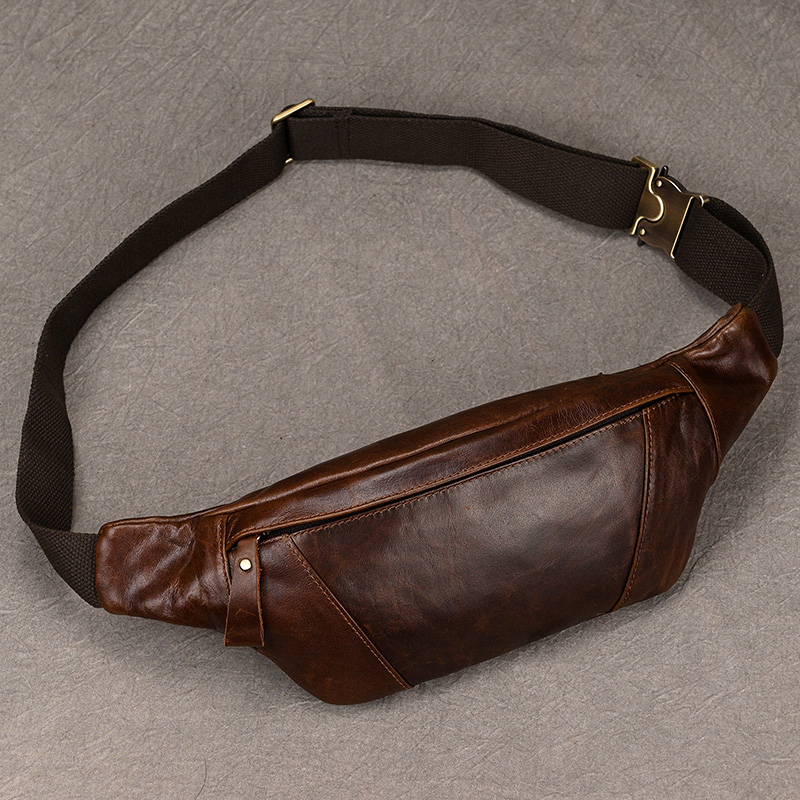 Men's Leather Chest Bags Cross - Leatherwork Fasteners 评论和价格