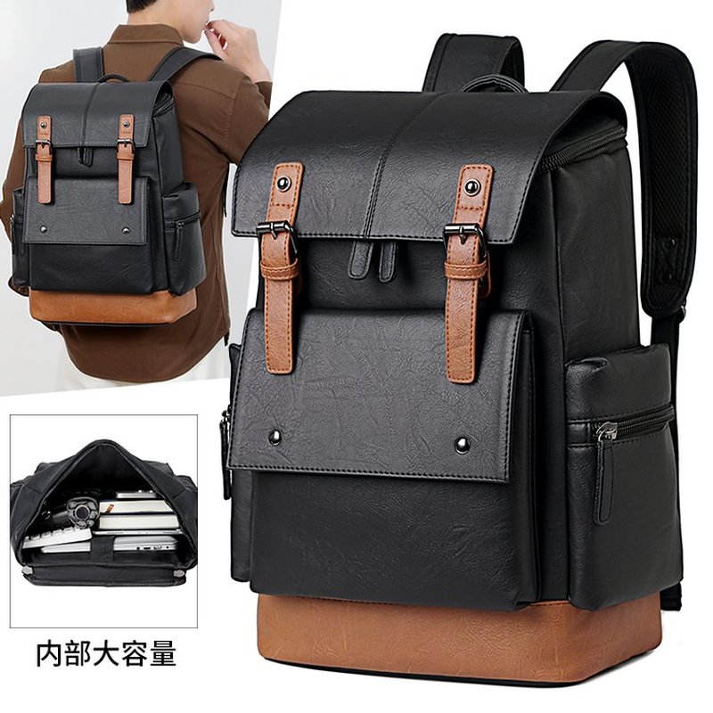 New Vintage Men's Leather Back - Leather Work Bag Mens 评论和价格