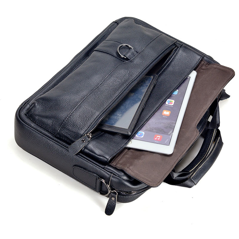 Large Men's Genuine Leather Ha - Leather Work Bag Mens 评论和价格