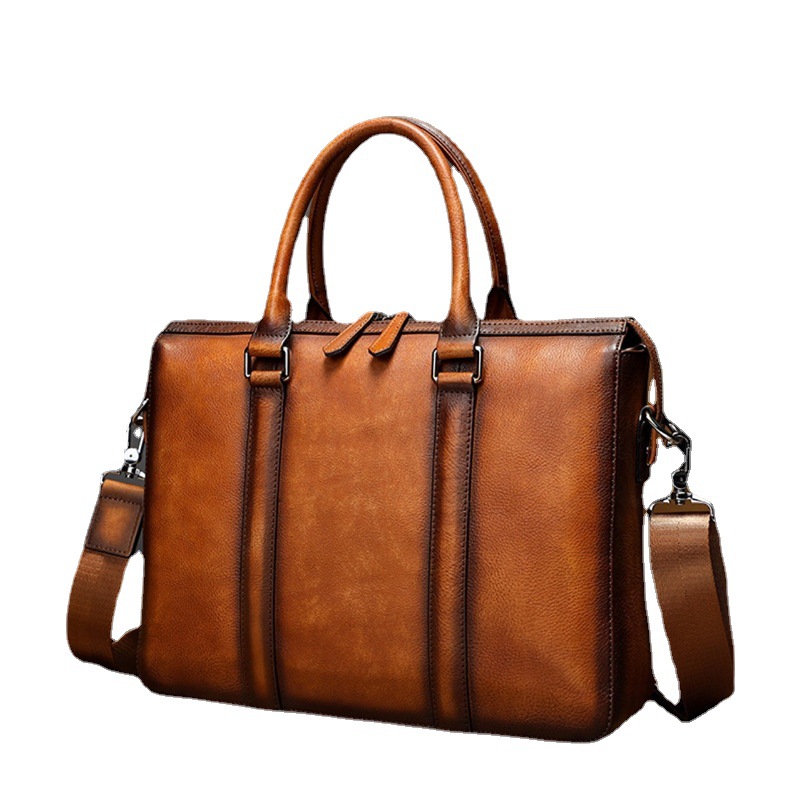 YETTIES Business Top Grain Lea - Leather Work Bag Mens 评论和价格