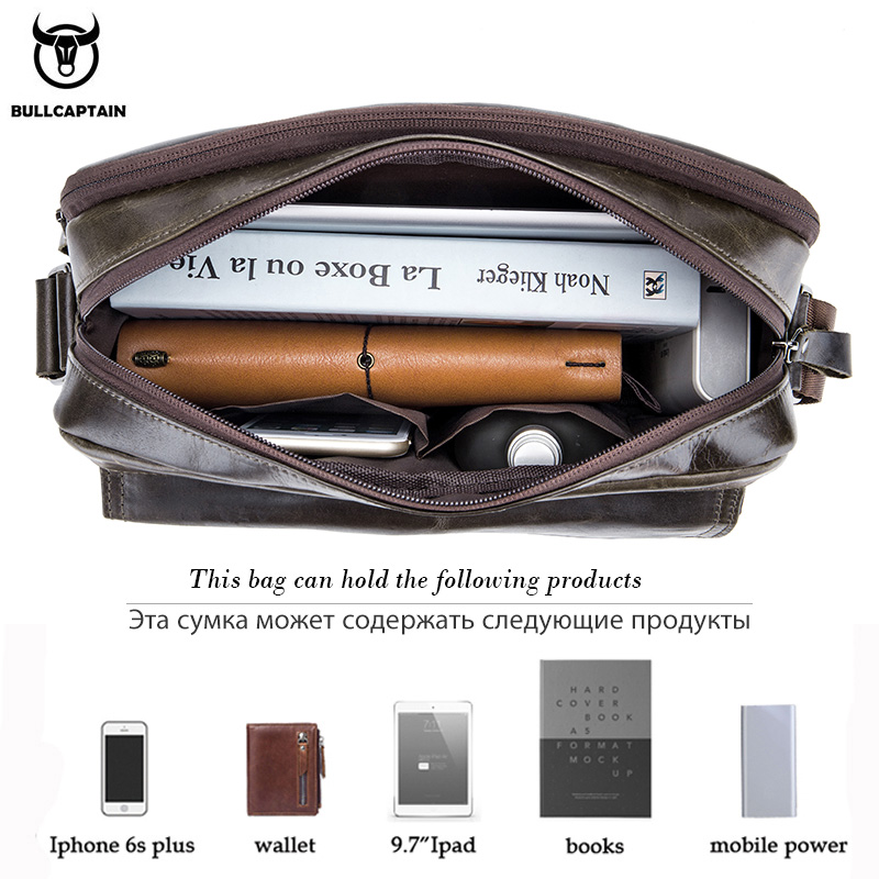 BULLCAPTAIN Genuine Leather Me - Leather Work Bag Mens 评论和价格