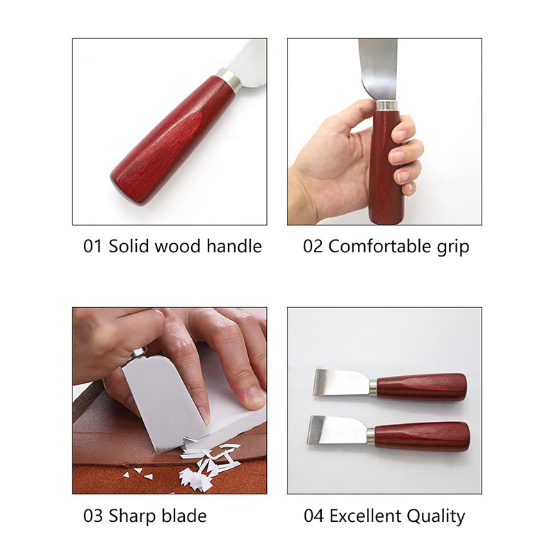Leather Shovel Knife DIY Leath - Leatherwork Knife 评论和价格