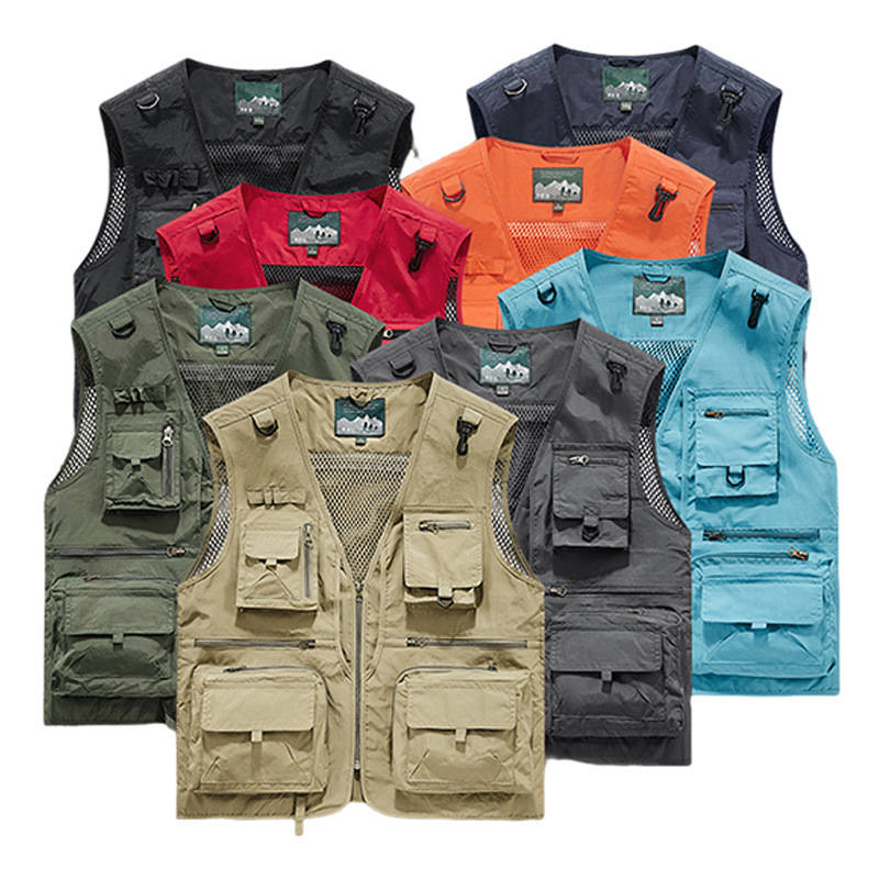 Multi-pocket Work Vest Workwea - Leather Work Vest For Men 评论和价格