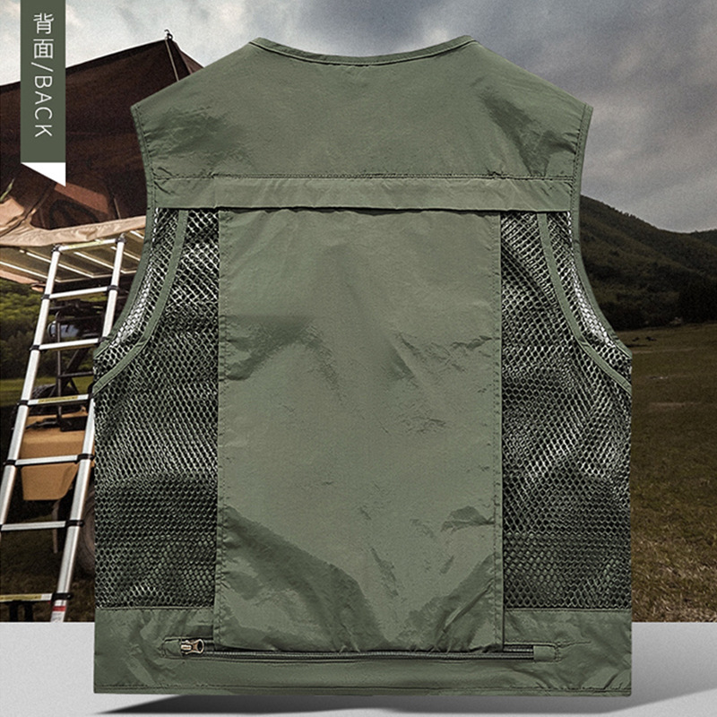 Multi-pocket Work Vest Workwea - Leather Work Vest For Men 评论和价格