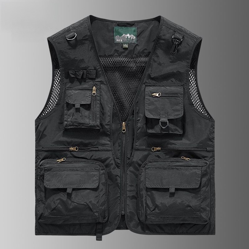 Multi-pocket Work Vest Workwea - Leather Work Vest For Men 评论和价格