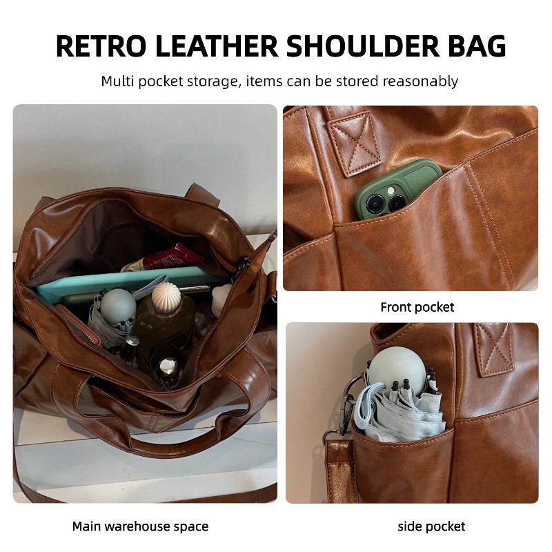 Women Retro Soft Leather Handb - Leather Workshop 评论和价格