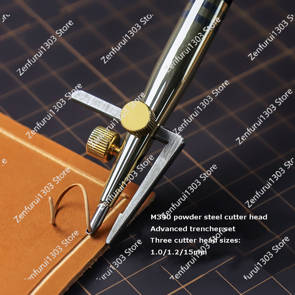 3 in 1 Leather Groover Tool Se - Groover Stitching Tool 评论和价格
