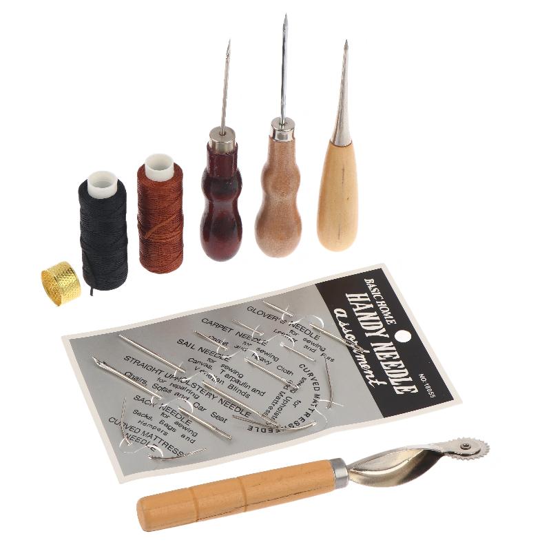 Leather Sewing Tools Kit Woode - Groover Stitching Tool 评论和价格