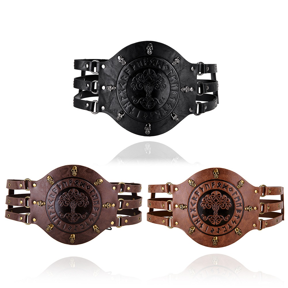 Medieval wide corset belt, Vik - Leatherwork Fasteners 评论和价格