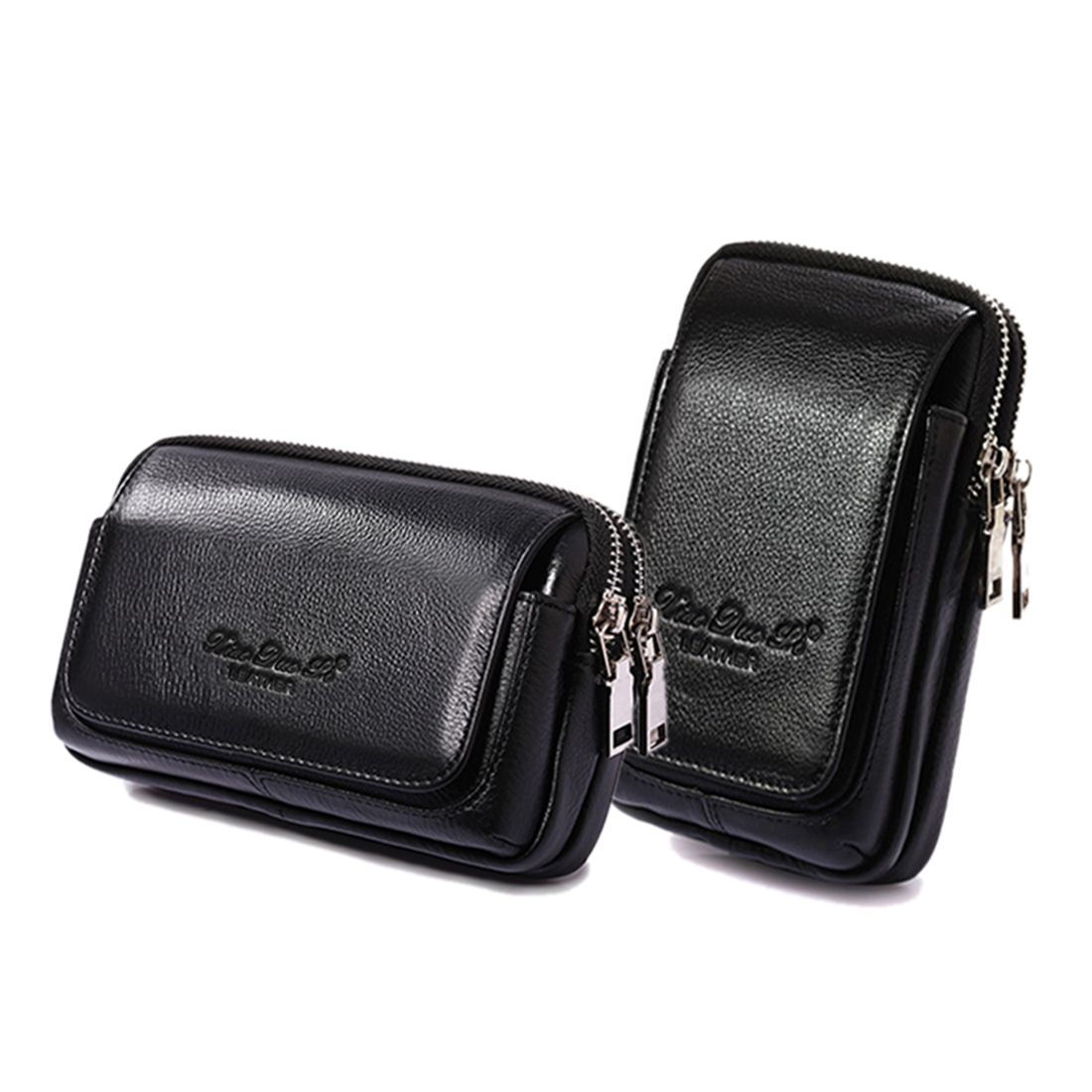 Men Genuine Leather Waist Fann - Leatherwork Fasteners 评论和价格