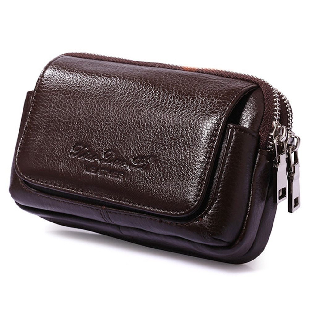 Men Genuine Leather Waist Fann - Leatherwork Fasteners 评论和价格