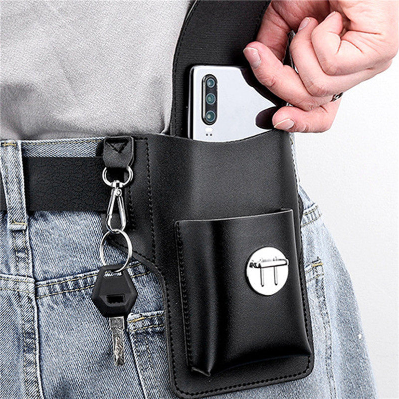 Phone Belt Bag For Men Bags Ce - Leatherwork Fasteners 评论和价格