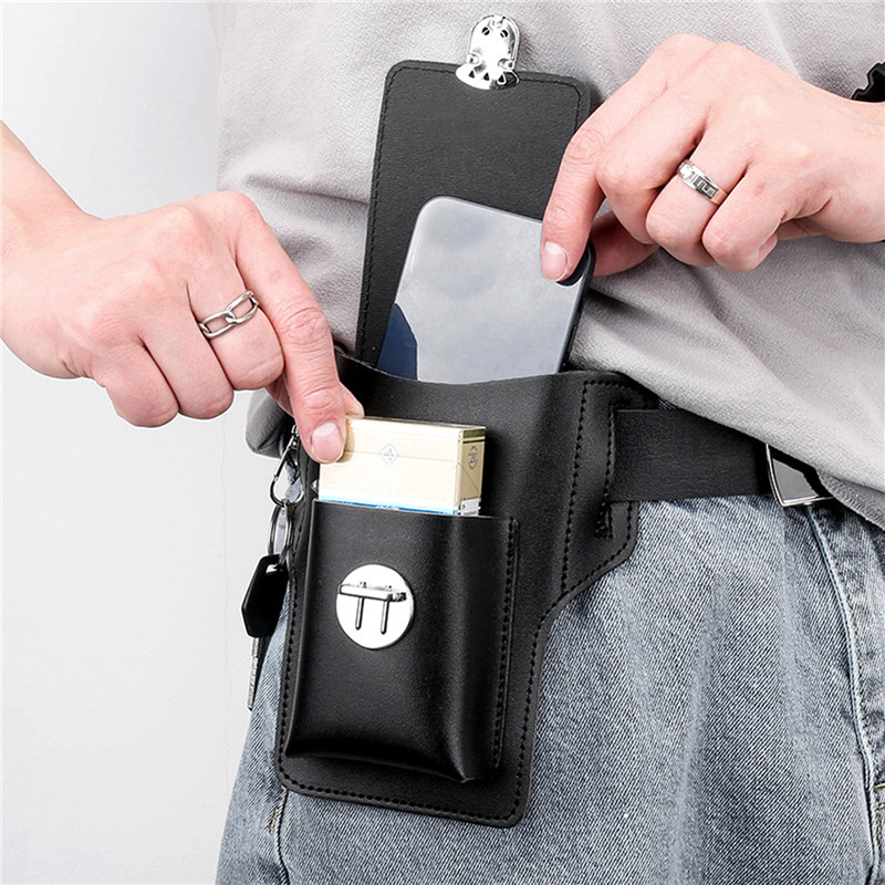 Phone Belt Bag For Men Bags Ce - Leatherwork Fasteners 评论和价格