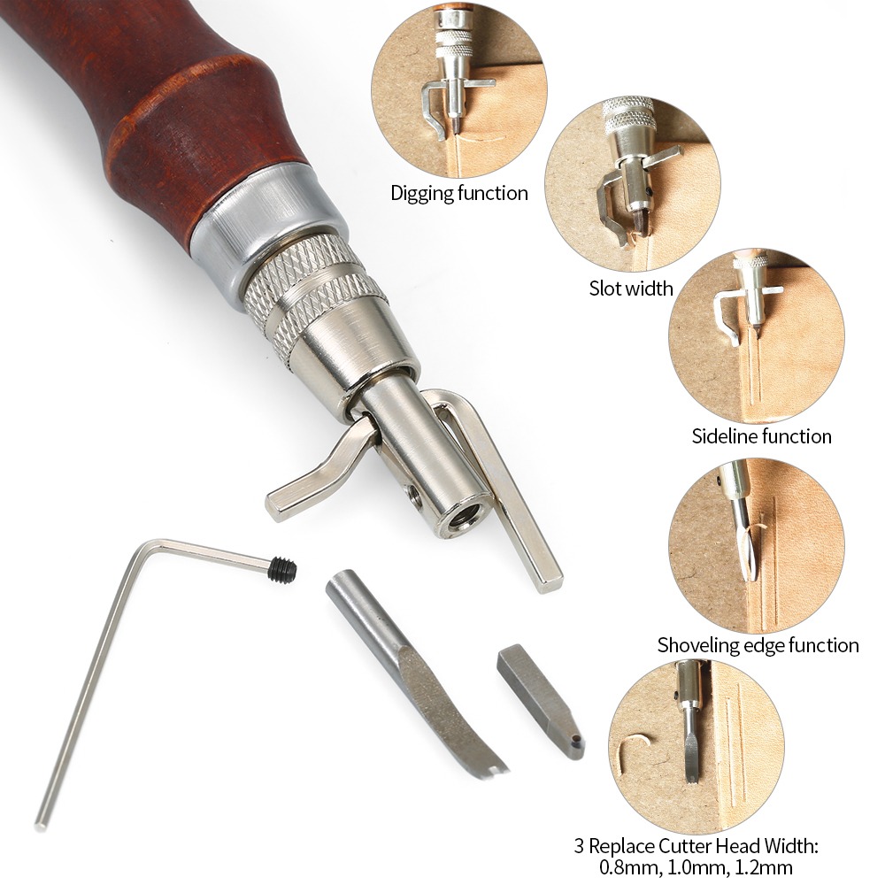 Adjustable Leather Stitching G - Groover Stitching Tool 评论和价格