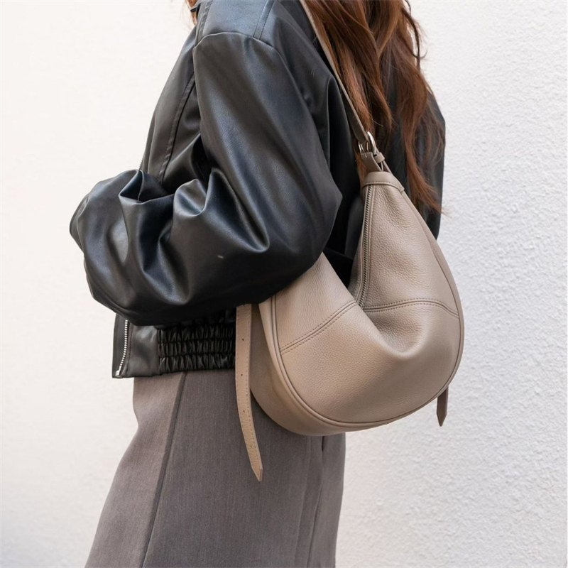 BURMINSA Genuine Leather Cresc - Leather Work Handbag 评论和价格