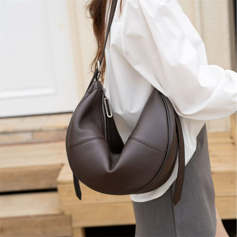 BURMINSA Genuine Leather Cresc - Leather Work Handbag 评论和价格
