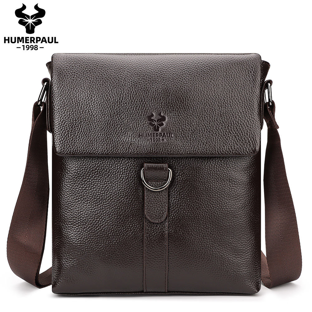 HUMERPAUL 2023 New Fashion Men - Leather Work Bag Mens 评论和价格