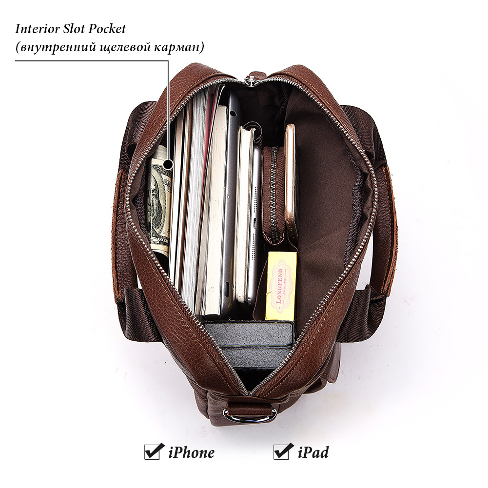 Durable Genuine Leather Bags f - Leather Work Bag Mens 评论和价格