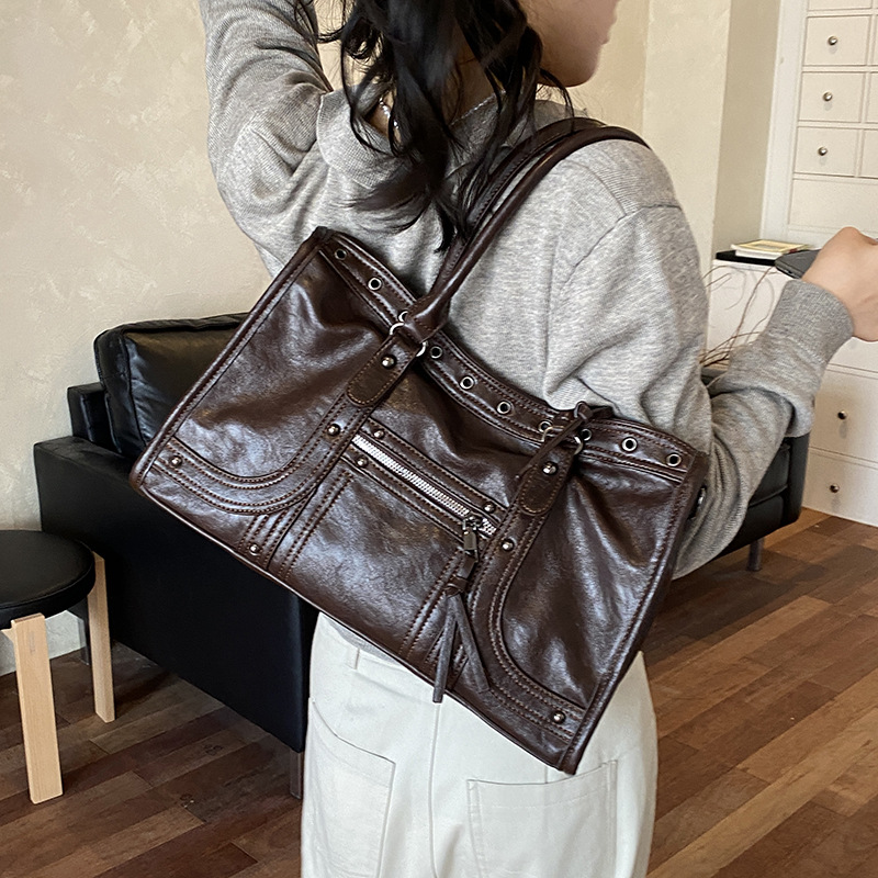Motorcycle Handbag Retro Women - Leather Workshop 评论和价格