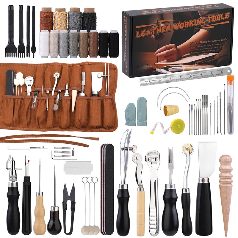 KRABALL Professional Leather C - Groover Stitching Tool 评论和价格